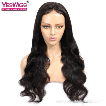 Factory Wholesale  Brazilian  Human Hair Lace Front Wig Body Wave 4*4 Lace Front Wig
